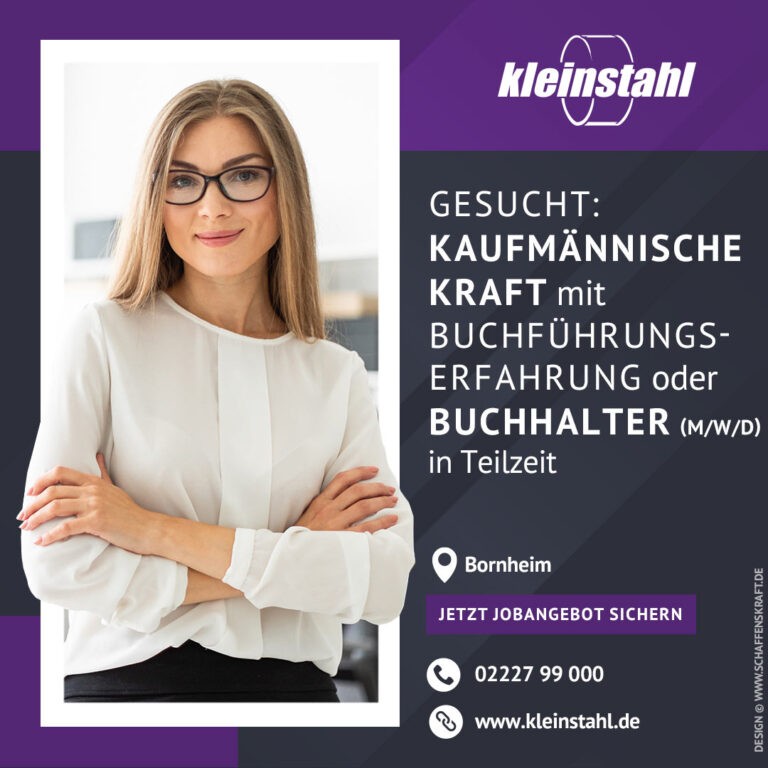 Kaufmännische Kraft mit Buchführungserfahrung oder Buchhalter (m/w/d) in Teilzeit