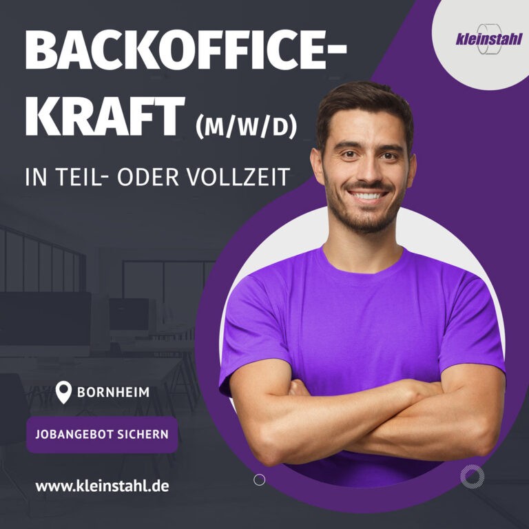 Backofficekraft (m/w/d) in Teilzeit oder Vollzeit in Bornheim/Rheinland